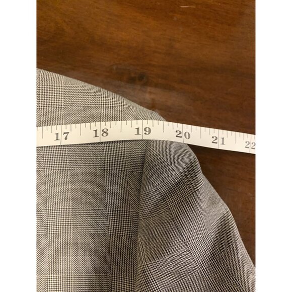 Express Photographer Fitted Plaid Blazer Size 44R Sport Jacket - Picture 6 of 9